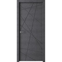Дверь Паутинка темный бетон